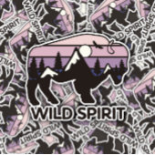 Wild Spirit Outdoor Camping | Afgesneden Sticker