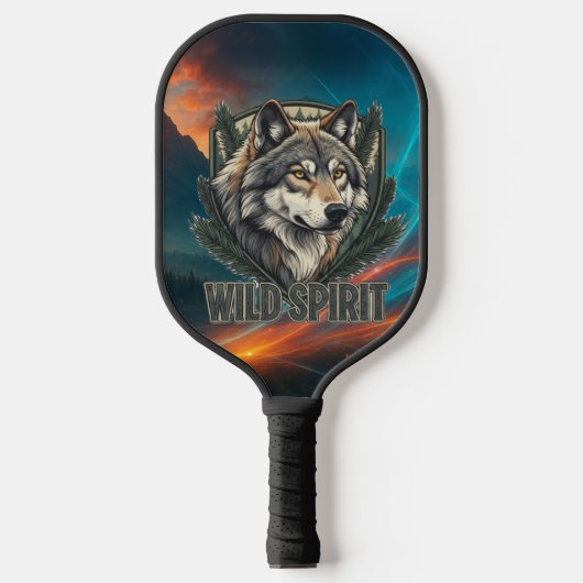 Wild Spirit Pickleball Paddle - Gratis Spirit Art (Voorkant)