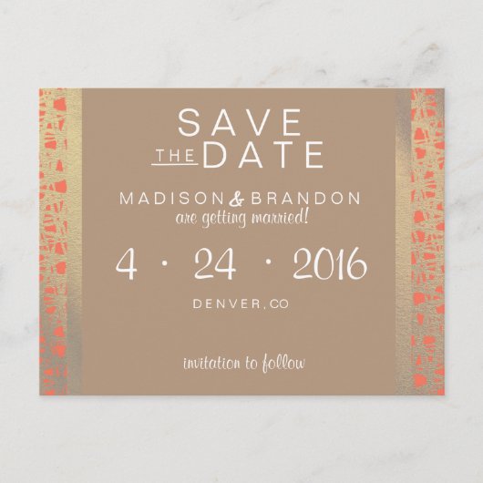 Wild Spirit slaat de datum op Aankondigingskaart (Voorkant)