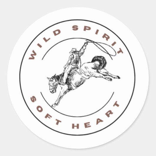 Wild Spirit, Soft Heart Sticker (Voorkant)