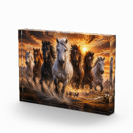 Wild Spirit Stampede – Majestueuze Rennende Paarde Fotoblokken