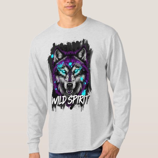 Wild Spirit – Urban Wolf T-shirt (Voorkant)