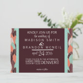 Wild Spirit Wedding Invitation Kaart (Staand voorkant)