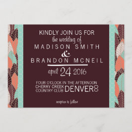 Wild Spirit Wedding Invitation Kaart
