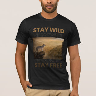 Wild Spirit: Wolf Print T - shirts