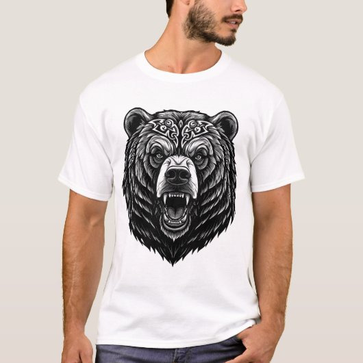 Wild Spirit Woven: Keltisch Beer voor uw dag T-shirt (Voorkant)