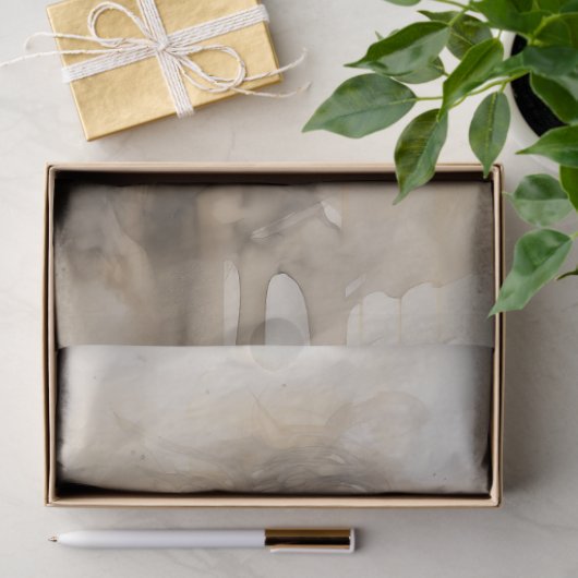 Wild Spirit Zwart Paard Portret Tissuepapier (Geschenk)