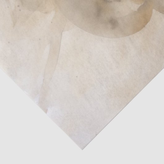 Wild Spirit Zwart Paard Portret Tissuepapier (Detail)