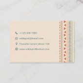 Wild Sport Native Amerikaanse Pijl Indiase stijl Visitekaartje (Achterkant)