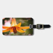 Wild Spotted Canadian Lily Flower Personalized Bagagelabel (Voorkant horizontaal)
