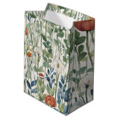 Wild Spring Flowers Waterverf Art Medium Cadeauzakje (Achterkant Gekanteld)