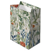 Wild Spring Flowers Waterverf Art Medium Cadeauzakje (Voorkant Gekanteld)