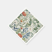 Wild Spring Flowers Waterverf Art Servet (Hoek)