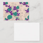 Wild Spring Violets Note Kaart Notitiekaartje (Voorkant / Achterkant)