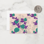 Wild Spring Violets Note Kaart Notitiekaartje (Voorkant / Achterkant in situ)