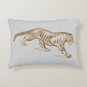 Wild Sprint Kussen – Fierce Running Tiger (Voorkant)