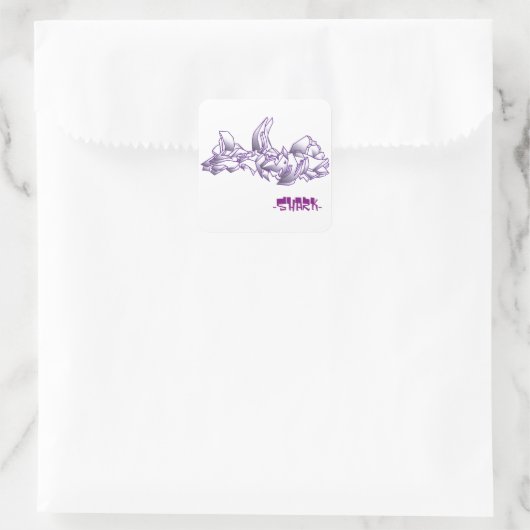 Wild Square Graffiti Sticker (Tas)