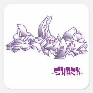 Wild Square Graffiti Sticker