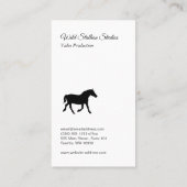 Wild Stallion Goud Geborsteld Leer Visitekaartje (Achterkant)