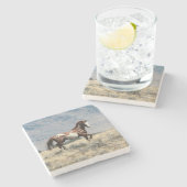 Wild Stallion Onderzetter (Zijkant)