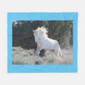 Wild Stallion Survivor Fleece Blanket (Voorkant (Horizontaal))