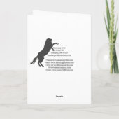 Wild Stallion Voodoo Wenskaart Bedankkaart (Achterkant)