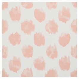 WILD STIPPEN Peach Waterverf Polka Dot Stof
