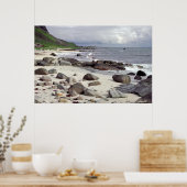 Wild Stony Beach in het Poster Noorwegen (Keuken)