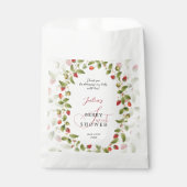 WILD STRAW BERRY SWEET BABY SHOWER BEDANKZAKJE (Voorkant)