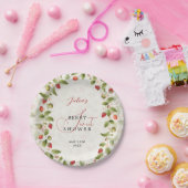 WILD STRAW BERRY SWEET BABY SHOWER PAPIEREN BORDJE (Feest)