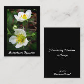 Wild Strawberry Blossoms ATC Visitekaartje (Voorkant / Achterkant)