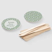 Wild Strawberry & Fern | Sage Green Retirement Handwaaier (Niet-gemonteerd)