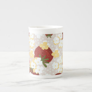 Wild Strawberry Flower Tall Mug Porselein Kop
