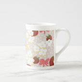 Wild Strawberry Flower Tall Mug Porselein Kop (Rechts)