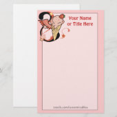 Wild Strawberry Ice Cream Stationery Briefpapier (Voorkant / Achterkant)