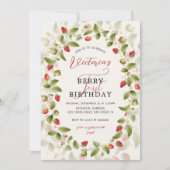 WILD STRAWBERRY SWEET BABY BIRTHDAY KAART (Voorkant)