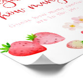 Wild Strawberry Verjaardag Raad hoeveel spel Poster (Hoek)