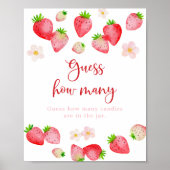 Wild Strawberry Verjaardag Raad hoeveel spel Poster (Voorkant)