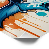 Wild Streets: Graffiti Animal Portrait Perfect Poster (Hoek)