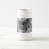 Wild Striped Tiger Black and White Bierpul (Center)