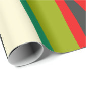 Wild Stripes Modern Multicolor Abstract Patroon Cadeaupapier (Rol Hoek)