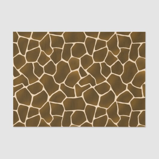 Wild Style Safari Giraffe Spots Animal Skin Print Tissuepapier (Voorkant)