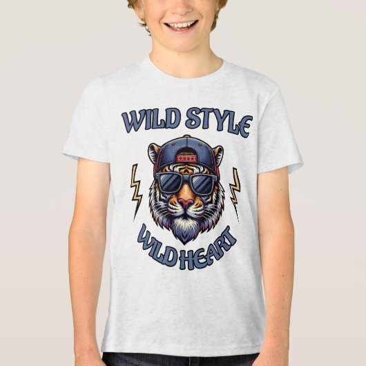 Wild Style, Wild Heart 1 Tri-Blend Shirt (Voorkant)
