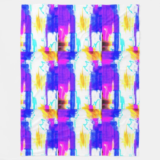 Wild Summer Abstracte Blanket Fleece Deken (Voorkant)