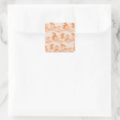 Wild Summer Ocean Beach Waves Vierkante Sticker (Tas)