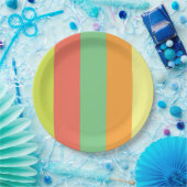 Wild Summer Stripes Papieren Bordje (Feest)