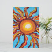 Wild Sun Briefpapier (Staand voorkant)