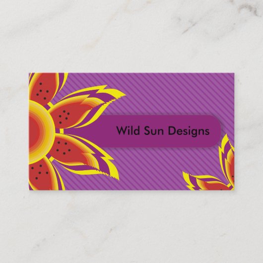 Wild Sun Design Visitekaartjes (Voorkant)