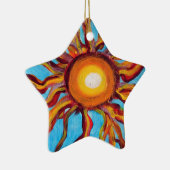 Wild Sun Keramisch Ornament (Rechts)