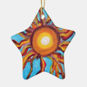 Wild Sun Keramisch Ornament (Links)